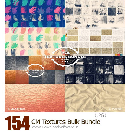 دانلود مجموعه تکسچرهای متنوع - CM 154 Textures Bulk Bundle