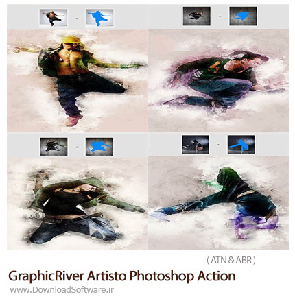 دانلود اکشن GraphicRiver Artisto Photoshop Action