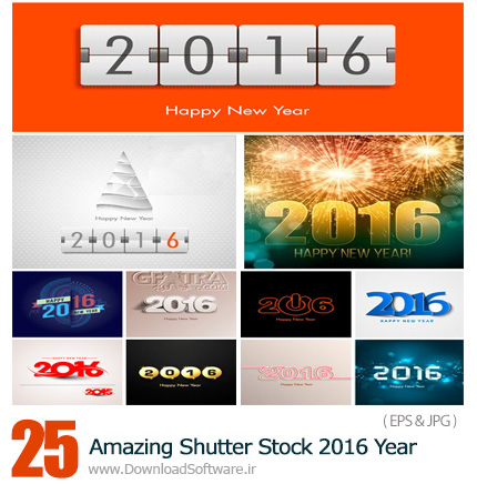 دانلود تصاویر وکتور سال 2016 از شاتر استوک - Amazing ShutterStock 2016 Year