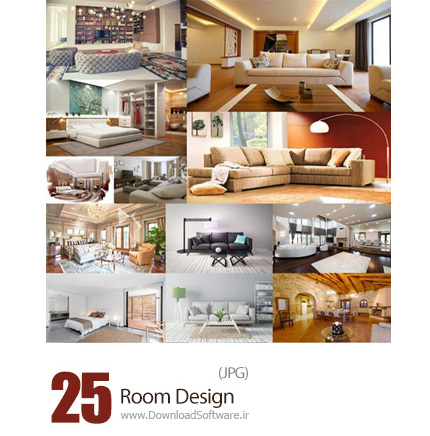 دانلود تصاویر با کیفیت طراحی داخلی خانه، اتاق خواب، سالن - Room Design