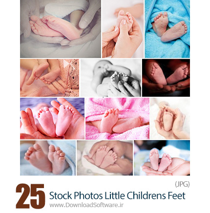 دانلود تصاویر با کیفیت پای نوزادان - Stock Photos Little Childrens Feet