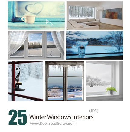 دانلود تصاویر با کیفیت فضای داخلی پنجره های زمستانی - Winter Windows Interiors