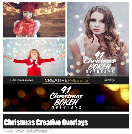 دانلود 41 تصویر کلیپ آرت خلاقانه کریسمس - CM 41 Christmas Creative Overlays
