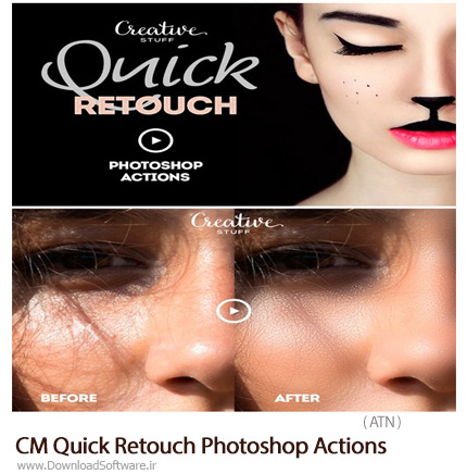 دانلود اکشن فتوشاپ رتوش پوست - CM Quick Retouch Photoshop Actions