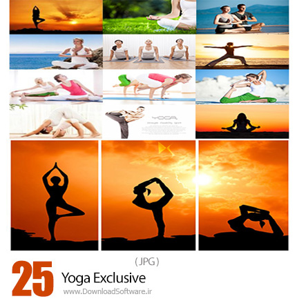 دانلود تصاویر با کیفیت حرکات مختلف ورزش یوگا - Yoga Exclusive