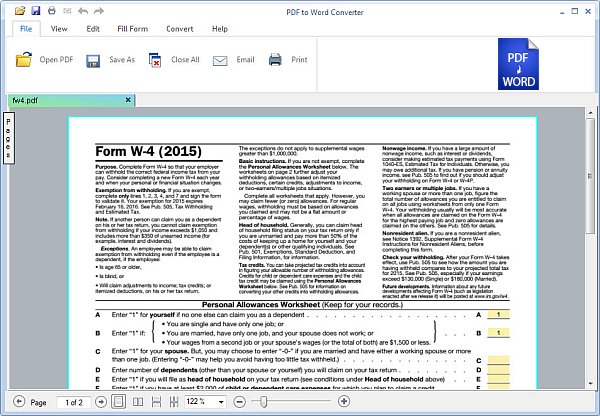 PDF To Word Converter