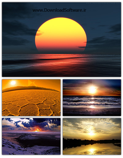 دانلود Sunset Wallpaper مجموعه تصاویر والپیپر با موضوع غروب خورشید
