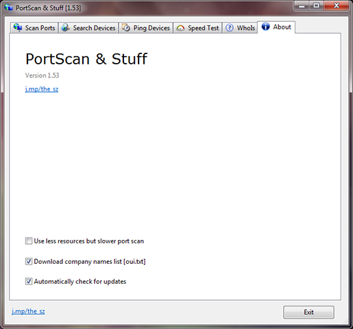 PortScan And Stuff screen