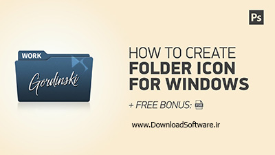 How To Create Folder Icon - Windows - Photoshop CC - Tutorial HD - Using Template