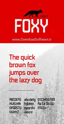 دانلود فونت انگلیسی Foxy Display