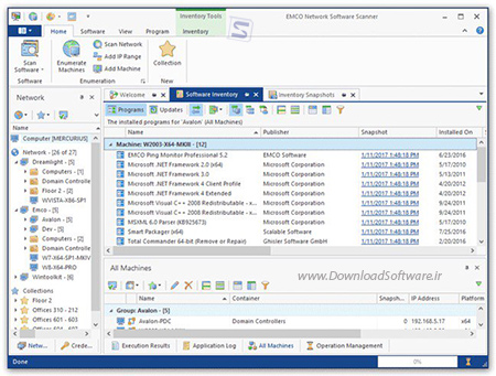 دانلود EMCO Network Software Scanner – مشاهده برنامه های نصب شده در کامپیوترهای شبکه