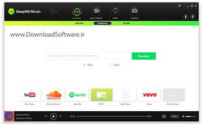 دانلود نرم افزار KeepVid Music دریافت موسیقی به صورت آنلاین