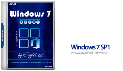 دانلود Windows 7 SP1 44in1 x86/x64 +/- Office 2019 - September 2019