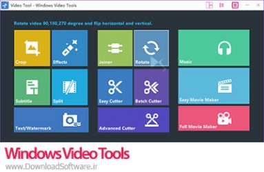 دانلود Windows Video Tools برنامه ویرایش فیلم برای کامپیوتر