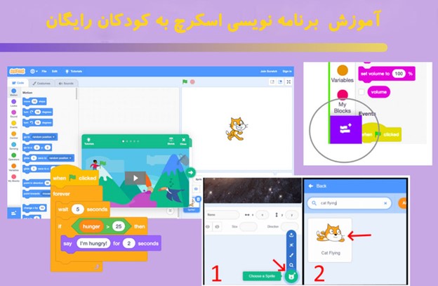 آموزش برنامه نویسی اسکرچ به کودکان رایگان